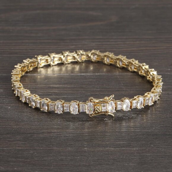 Jewelry - 2ct Diamond Womens 14K Gold Tennis Bracelet Ladies 14 Karat Silver Jewelry 7" 8"